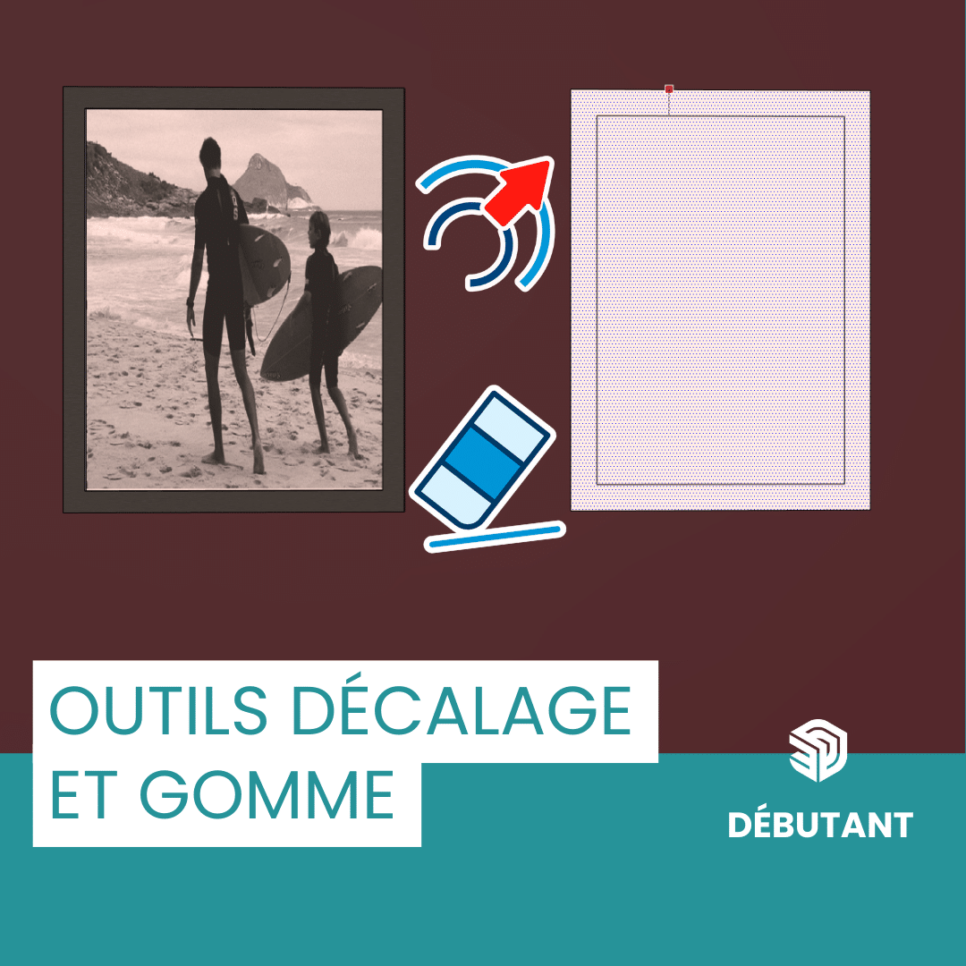 Tutoriel SketchUp débutant : outils décalage et gomme