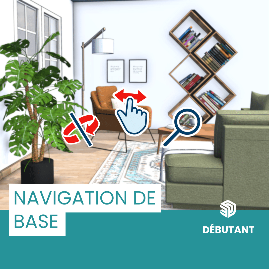 Tutoriel SketchUp débutant : navigation de base