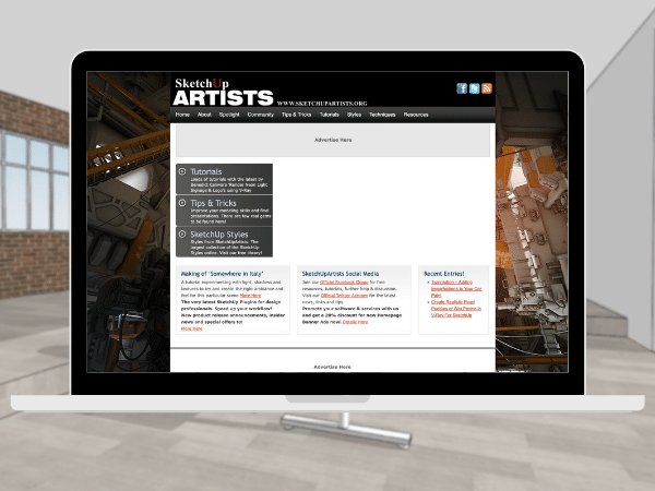 Site internet SketchUp artists