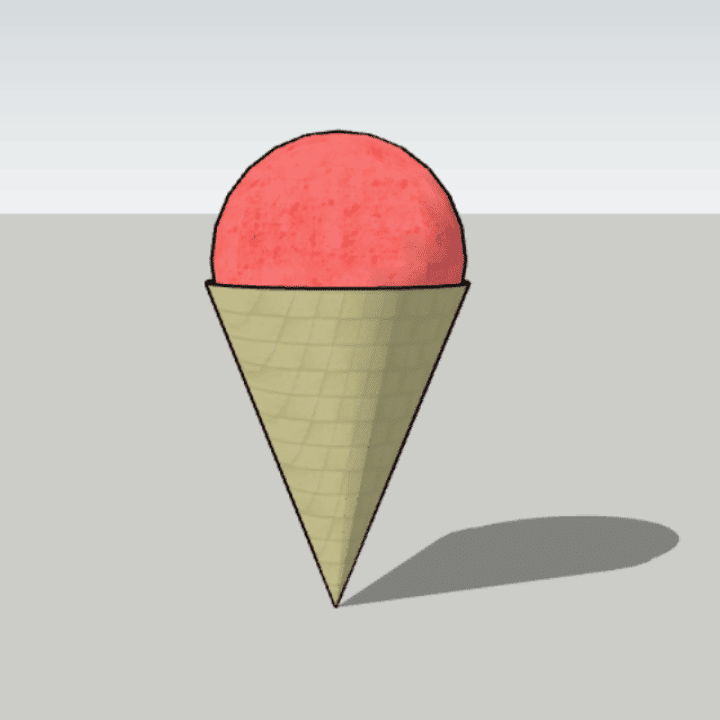 Modélisation 3D d'une glace sur SketchUp