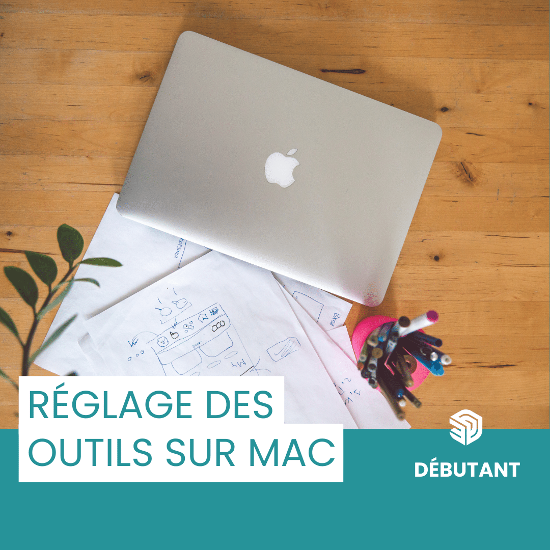 Tutoriel SketchUp débutant : réglage des outils sur Mac