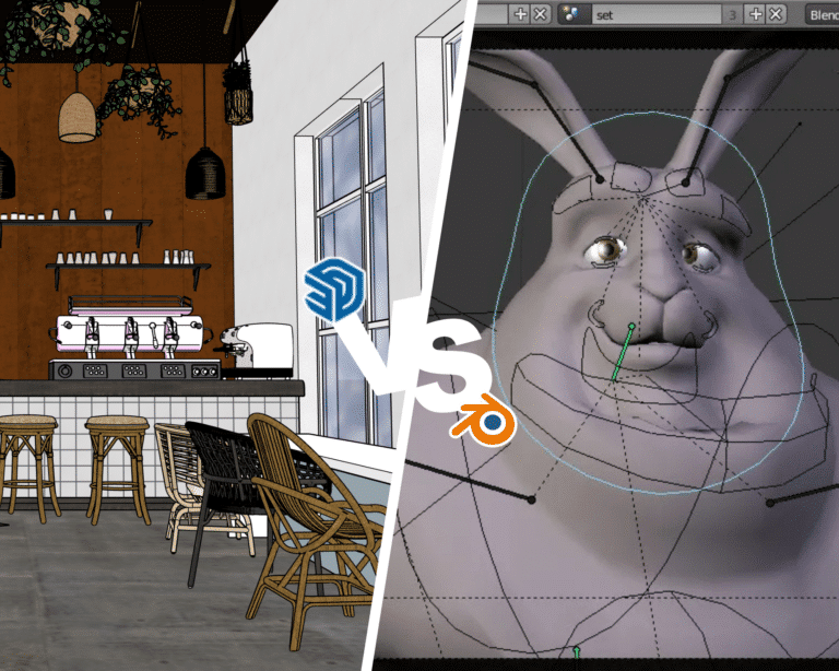 Comparatif entre SketchUp et Blender