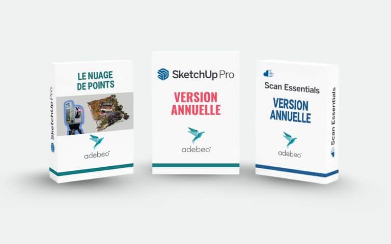Pack SketchUp Pro Scan + E-learning nuage de points licence annuelle